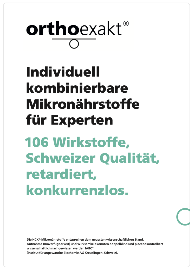 orthoexakt Deckblatt Broschüre